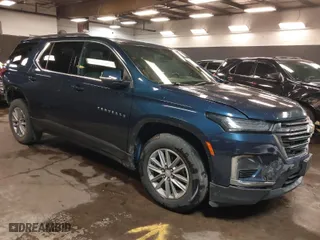 2022 Chevrolet Traverse LT Cloth with VIN 1GNEVGKW1NJ145476, listed as a IAAI auction lot 41744147 with 39,402 mi miles. Bid and sale history available at carsss.com. Image 1.