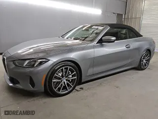 2025 BMW 4 Series 430i with VIN WBA33DB02SCS96792, listed as a Copart auction lot 49507665 with 9,494 mi miles and Clean Title. Bid and sale history available at carsss.com. Image 1.