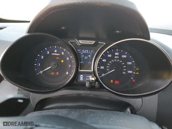 2013 Hyundai Veloster Turbo w/Black Int with VIN KMHTC6AE6DU106299, listed as a Copart auction lot 46308675 with 152,911 mi miles and Salvage Title. Bid and sale history available at carsss.com. Image 9.