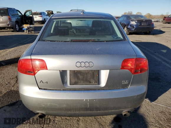 2005 Audi A4 3.2L with VIN WAUDG68E35A443841, listed as a Copart auction lot 77623274 with 139,983 mi miles and Salvage Title. Bid and sale history available at carsss.com. Image 6.