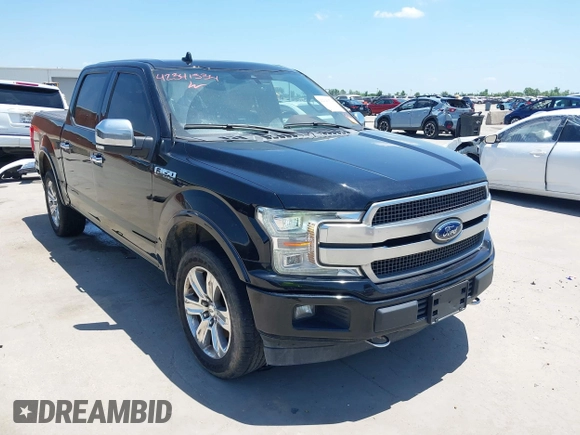 2018 Ford F-150 XL with VIN 1FTEW1E56JFC07621, listed as a IAAI auction lot 42341534 with 93,932 mi miles and . Bid and sale history available at DreamBid. Image 1.