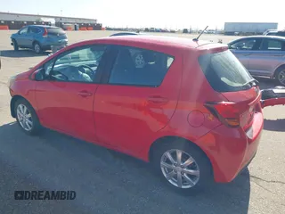 2015 Toyota Yaris L with VIN VNKKTUD38FA033446, listed as a IAAI auction lot 42014271 with 14,564 mi miles. Bid and sale history available at carsss.com. Image 3.