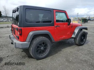 2014 Jeep Wrangler Sport with VIN 1C4AJWAG1EL143206, listed as a Copart auction lot 51167695 with 100,734 mi miles and Salvage Title. Bid and sale history available at carsss.com. Image 3.