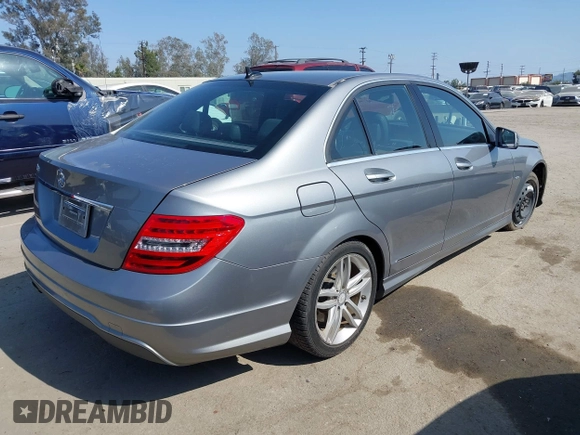 2012 Mercedes-Benz C-Class C 250 Sport with VIN WDDGF4HB2CA619424, listed as a IAAI auction lot 42087550 with 96,962 mi miles. Bid and sale history available at carsss.com. Image 4.