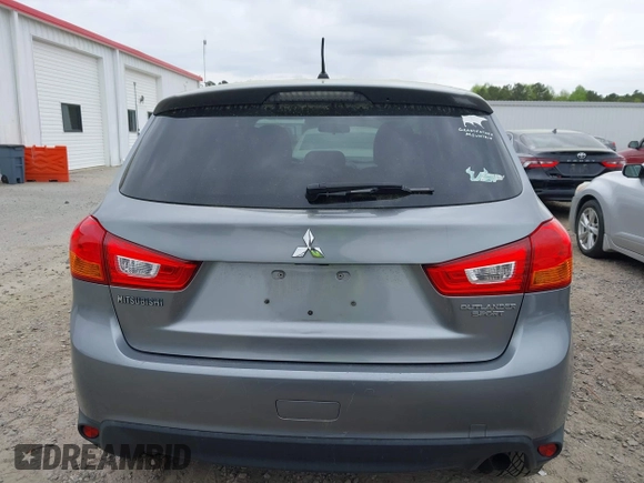 2015 Mitsubishi Outlander Sport ES with VIN 4A4AP3AU5FE062047, listed as a IAAI auction lot 41920635 with 107,880 mi miles. Bid and sale history available at carsss.com. Image 17.