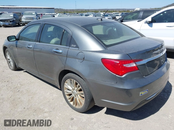 2012 Chrysler 200 Limited with VIN 1C3CCBCB1CN249979, listed as a IAAI auction lot 41838730 with 124,897 mi miles. Bid and sale history available at carsss.com. Image 3.
