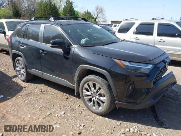 2023 Toyota RAV4 XLE Premium with VIN 2T3C1RFVXPC247647, listed as a IAAI auction lot 41997072 with 27,326 mi miles and . Bid and sale history available at DreamBid. Image 1.