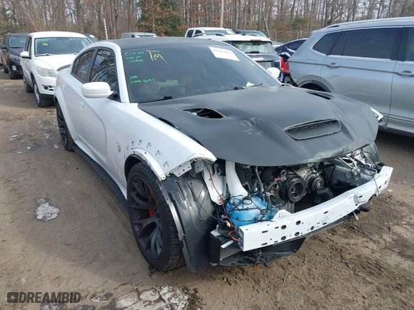 2021 Dodge Charger SRT Hellcat Widebody with VIN 2C3CDXL92MH585934, listed as a IAAI auction lot 41387883 with 20,873 mi miles. Bid and sale history available at carsss.com. Image 1.