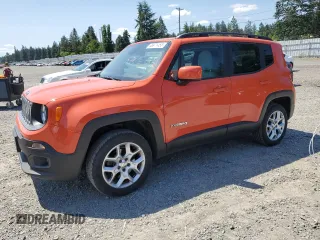 2015 Jeep Renegade Latitude z VIN ZACCJBBT0FPB76100, wystawiony jako Copart lot #58971455 z przebiegiem 92 126 mil mil oraz Szkoda całkowita • Salvage title. Historia ofert i sprzedaży dostępna na DreamBid. Obrazek 1.