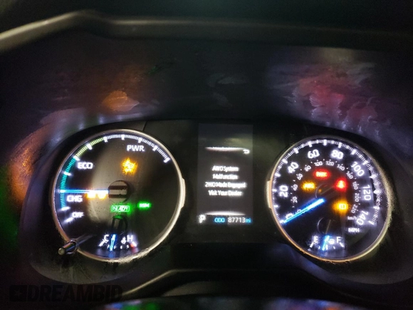 2019 Toyota RAV4 Hybrid XLE with VIN 2T3RWRFV6KW016540, listed as a Copart auction lot 45416235 with 87,713 mi miles and Salvage Title. Bid and sale history available at carsss.com. Image 9.