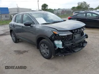 2025 Nissan Kicks S with VIN 3N8AP6BA9SL306276, listed as a IAAI auction lot 41617736 with 4,311 mi miles. Bid and sale history available at carsss.com. Image 1.