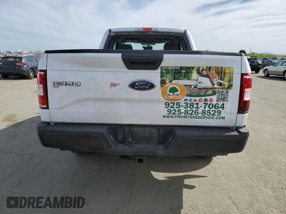 2018 Ford F-150 XL with VIN 1FTEX1CB8JKD59638, listed as a Copart auction lot 47296195 with 162,040 mi miles and Salvage title. Bid and sale history available at DreamBid. Image 6.