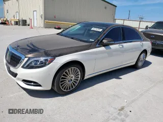 2015 Mercedes-Benz S with VIN WDDUG7GB7FA135269, listed as a Copart auction lot 50254395 with 63,458 mi miles and Salvage Title. Bid and sale history available at DreamBid. Image 1.