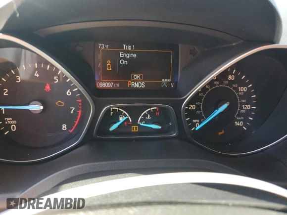 2017 Ford Escape SE with VIN 1FMCU0G96HUB44335, listed as a Copart auction lot 49849585 with 98,097 mi miles and Salvage Title. Bid and sale history available at carsss.com. Image 9.