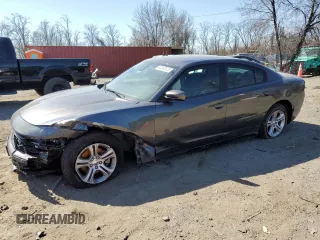 2022 Dodge Charger SXT with VIN 2C3CDXBG6NH219847, listed as a Copart auction lot 48360575 with 37,202 mi miles and Salvage Title. Bid and sale history available at DreamBid. Image 1.