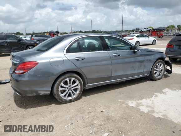 2018 Mercedes-Benz C 300 z VIN WDDWF4KB4JR312095, wystawiony jako Copart lot #60229255 z przebiegiem 105 109 mil mil oraz Szkoda całkowita • Salvage title. Historia ofert i sprzedaży dostępna na DreamBid. Obrazek 3.