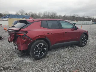 2025 Chevrolet Equinox EV LT with VIN 3GN7DLRP7SS121339, listed as a Copart auction lot 51258095 with 5,956 mi miles and Salvage Title. Bid and sale history available at carsss.com. Image 3.