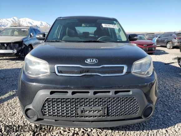2014 Kia Soul + with VIN KNDJP3A50E7018427, listed as a Copart auction lot 42261125 with 124,816 mi miles and Salvage Title. Bid and sale history available at carsss.com. Image 5.
