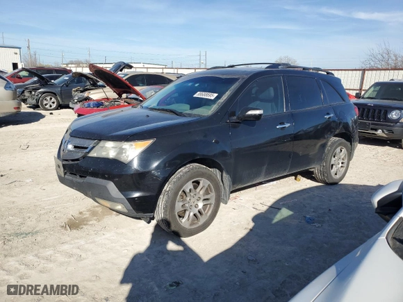 2009 Acura MDX Tech/Entertainment Pkg with VIN 2HNYD28489H513932, listed as a Copart auction lot 88688695 with 263,658 mi miles and Salvage Title. Bid and sale history available at carsss.com. Image 1.