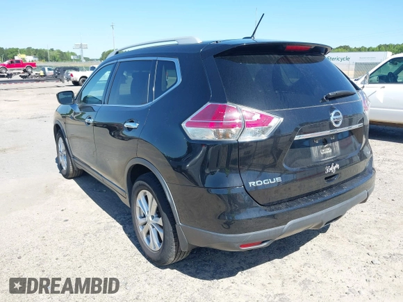 2016 Nissan Rogue SV with VIN 5N1AT2MT6GC829137, listed as a IAAI auction lot 42141620 with 143,279 mi miles. Bid and sale history available at carsss.com. Image 3.