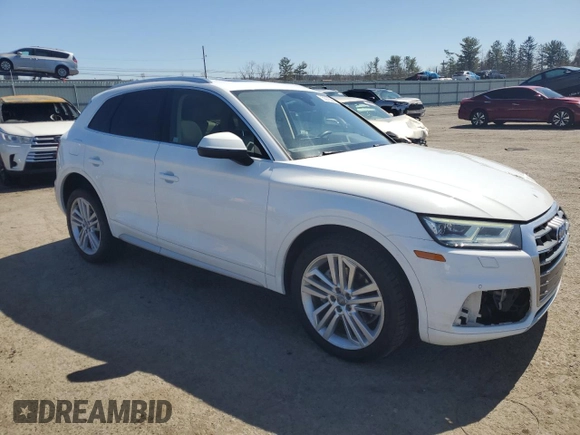 2018 Audi Q5 Premium Plus with VIN WA1BNAFY4J2016716, listed as a Copart auction lot 50976045 with 90,147 mi miles and Salvage Title. Bid and sale history available at carsss.com. Image 4.