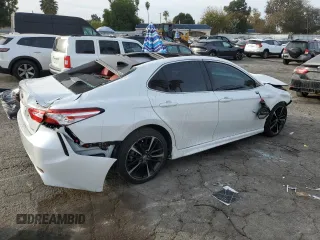 2020 Toyota Camry XSE with VIN 4T1K61AK9LU356596, listed as a Copart auction lot 84372504 with Not Provided miles and Salvage Title. Bid and sale history available at DreamBid. Image 3.