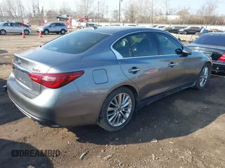 2019 Infiniti Q50 3.0t LUXE with VIN JN1EV7AP7KM513059, listed as a IAAI auction lot 41737122 with 77,337 mi miles. Bid and sale history available at carsss.com. Image 4.