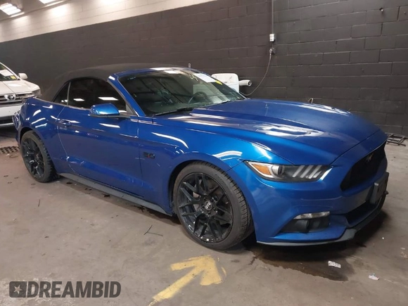 2017 Ford Mustang GT Premium with VIN 1FATP8FF7H5210215, listed as a IAAI auction lot 41911117 with 78,837 mi miles. Bid and sale history available at carsss.com. Image 1.