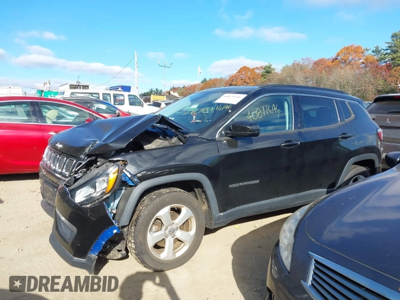2019 Jeep Compass Latitude with VIN 3C4NJDBB6KT593734, listed as a IAAI auction lot 40871646 with 84,197 mi miles and . Bid and sale history available at DreamBid. Image 14.