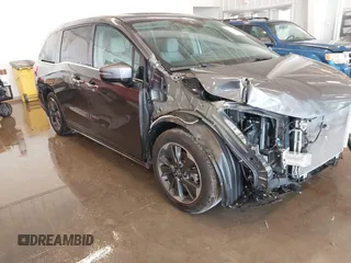 2024 Honda Odyssey Elite with VIN 5FNRL6H92RB037361, listed as a IAAI auction lot 40989243 with 15,636 mi miles. Bid and sale history available at carsss.com. Image 19.