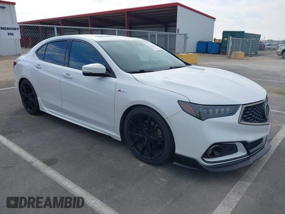 2019 Acura TLX w/A-Spec Pkg with VIN 19UUB1F60KA006344, listed as a IAAI auction lot 41429268 with 113,805 mi miles. Bid and sale history available at carsss.com. Image 1.