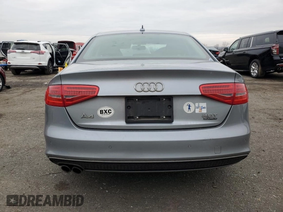 2015 Audi A4 Premium Plus with VIN WAUHFAFL7FN031814, listed as a Copart auction lot 82948653 with 95,962 mi miles. Bid and sale history available at carsss.com. Image 6.