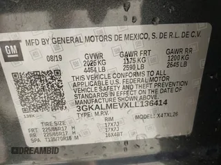 2020 GMC Terrain SLE with VIN 3GKALMEVXLL136414, listed as a IAAI auction lot 40079192 with 32,297 mi miles. Bid and sale history available at carsss.com. Image 9.
