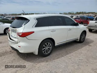 2015 Infiniti QX60 with VIN 5N1AL0MM5FC550158, listed as a Copart auction lot 50143745 with 142,543 mi miles and Salvage title. Bid and sale history available at DreamBid. Image 3.