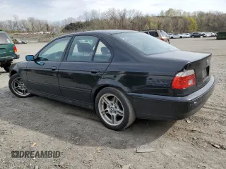 2002 BMW 5 Series 540iA with VIN WBADN63432GN85541, listed as a Copart auction lot 53723715 with 0 mi miles and Salvage Title. Bid and sale history available at carsss.com. Image 2.