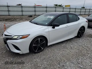 2018 Toyota Camry XSE with VIN 4T1BZ1HK6JU019751, listed as a Copart auction lot 58200555 with 108,583 mi miles and Salvage title. Bid and sale history available at DreamBid. Image 1.