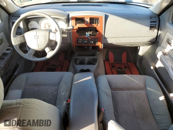 2005 Dodge Dakota SLT with VIN 1D7HE48KX5S183054, listed as a Copart auction lot 88529005 with 245,729 mi miles and Salvage Title. Bid and sale history available at DreamBid. Image 8.