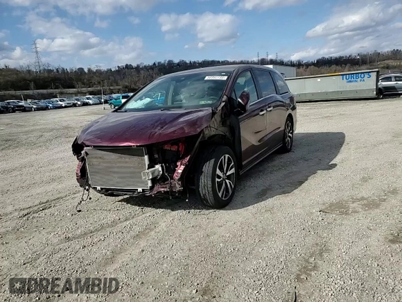 2021 Honda Odyssey Touring with VIN 5FNRL6H89MB003336, listed as a Copart auction lot 50392735 with 68,390 mi miles and Salvage Title. Bid and sale history available at carsss.com. Image 15.