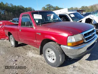1999 Ford Ranger XL with VIN 1FTYR10C3XUA01607, listed as a IAAI auction lot 41844651 with 209,343 mi miles. Bid and sale history available at carsss.com. Image 1.
