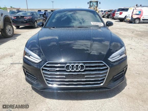 2018 Audi A5 Sportback Premium with VIN WAUANCF5XJA007282, listed as a Copart auction lot 55349744 with NaN miles and Salvage Title. Bid and sale history available at carsss.com. Image 5.