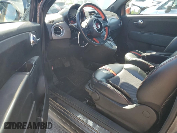 2014 FIAT 500e with VIN 3C3CFFGE3ET189547, listed as a Copart auction lot 55529875 with 105,547 mi miles and Clean Title. Bid and sale history available at carsss.com. Image 8.