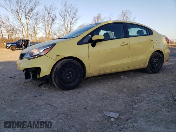 2016 Kia Rio LX with VIN KNADM4A31G6544890, listed as a Copart auction lot 48296555 with 125,169 mi miles and Salvage Title. Bid and sale history available at carsss.com. Image 1.