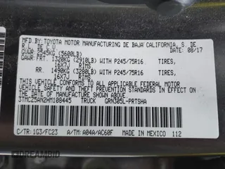 2017 Toyota Tacoma SR5 с VIN 3TMCZ5AN2HM108445, выставлен на аукционе IAAI как лот 42074101 с пробегом 193 220 миль миль и . История ставок и продаж доступна на DreamBid. Изображение 9.