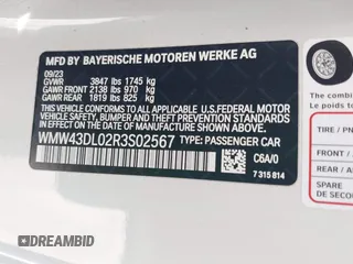 2024 MINI Convertible Cooper S with VIN WMW43DL02R3S02567, listed as a IAAI auction lot 42565738 with 22,916 mi miles and . Bid and sale history available at DreamBid. Image 9.