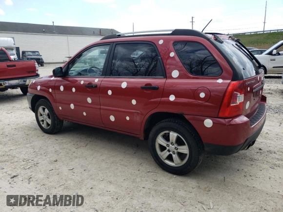 2009 Kia Sportage LX with VIN KNDJF724597626966, listed as a Copart auction lot 54335655 with 191,875 mi miles and Clean Title. Bid and sale history available at carsss.com. Image 2.