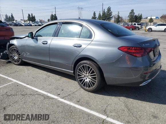 2025 Mercedes-Benz C 300 with VIN W1KAF4GB7SR251684, listed as a Copart auction lot 42448325 with Not Provided miles and Salvage Title. Bid and sale history available at DreamBid. Image 2.