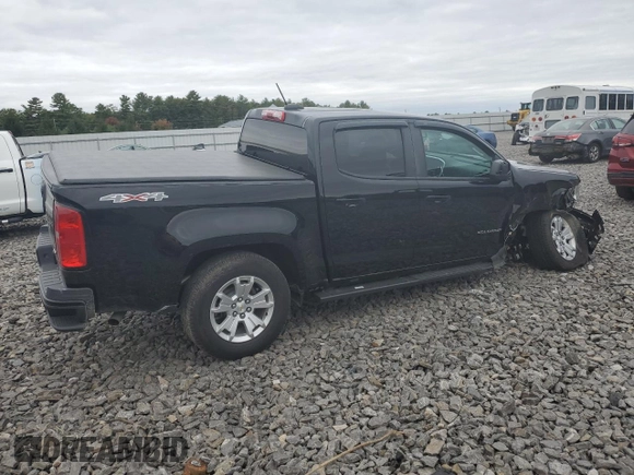 2021 Chevrolet Colorado 4WD LT with VIN 1GCGTCEN5M1102440, listed as a Copart auction lot 74025964 with Not provided miles and Salvage title. Bid and sale history available at DreamBid. Image 3.