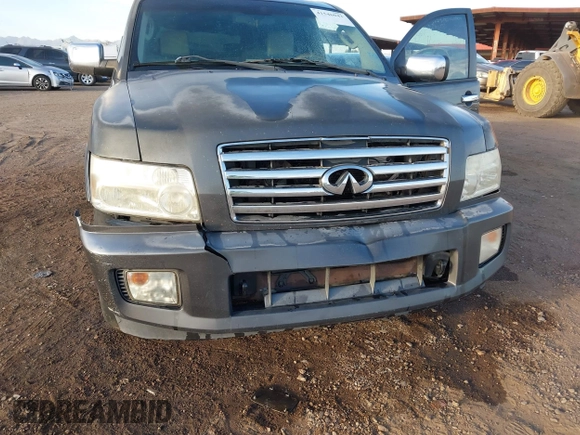2004 Infiniti QX56 with VIN 5N3AA08C34N803588, listed as a IAAI auction lot 41546043 with 190,599 mi miles. Bid and sale history available at carsss.com. Image 6.