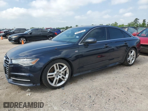 2016 Audi A6 3.0L TDI Premium Plus with VIN WAUFMAFC7GN017250, listed as a Copart auction lot 52628774 with 254,704 mi miles. Bid and sale history available at carsss.com. Image 1.