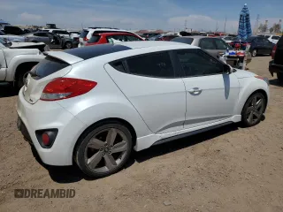 2013 Hyundai Veloster Turbo with VIN KMHTC6AE2DU162790, listed as a Copart auction lot 66404685 with 128,120 mi miles and Clean title. Bid and sale history available at DreamBid. Image 3.